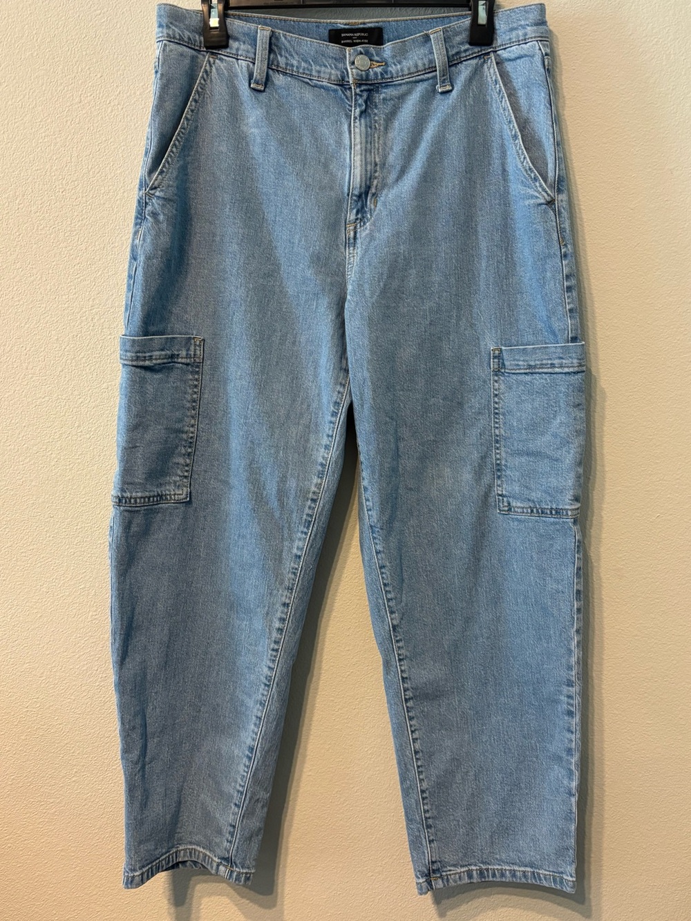 Banana Republic High Rise Barrel Leg Ankle Jeans Size 30/10